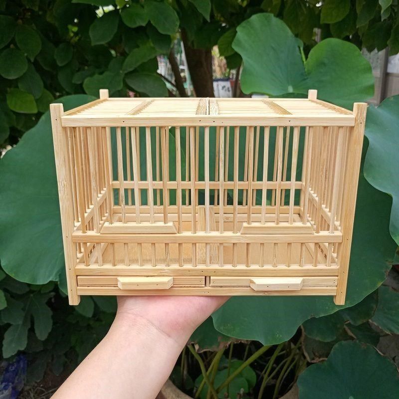 大空间带粪托纯手工天然竹制精制蝈蝈笼子鸣虫用具蛐蛐笼蟋蟀竹编
