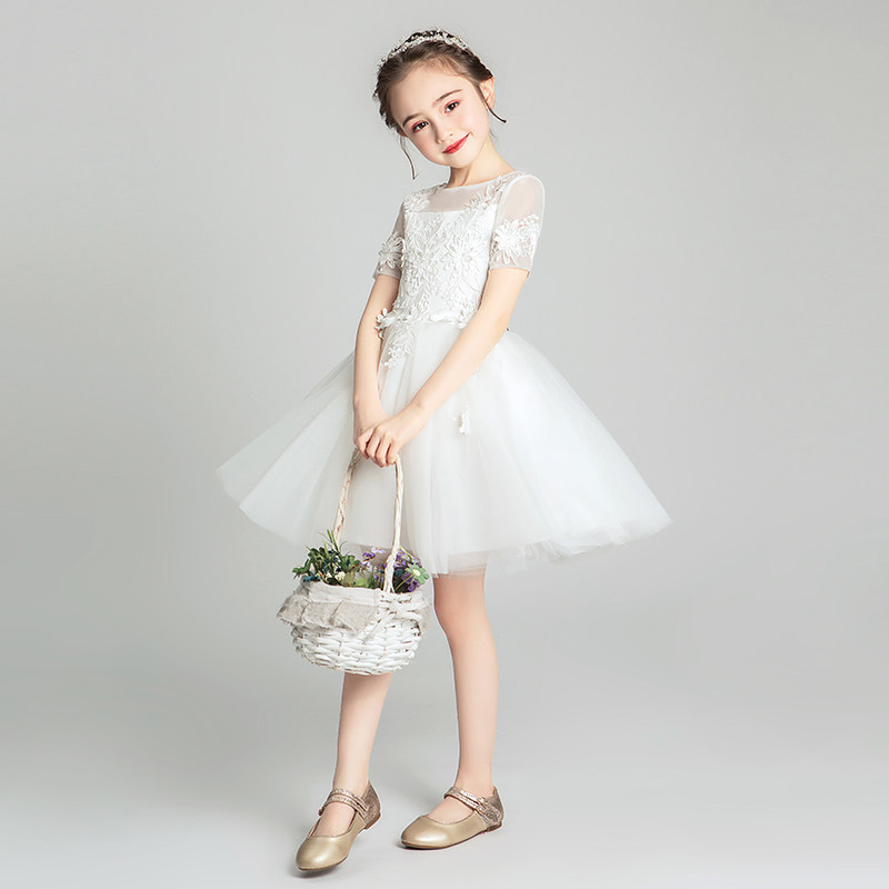 儿童礼服公主裙婚纱蓬蓬小花童洋气模特走秀演出服白纱裙女晚礼服,童装/婴儿装/亲子装,儿童礼服,淘宝优惠券,粉丝福利购,淘宝优惠卷