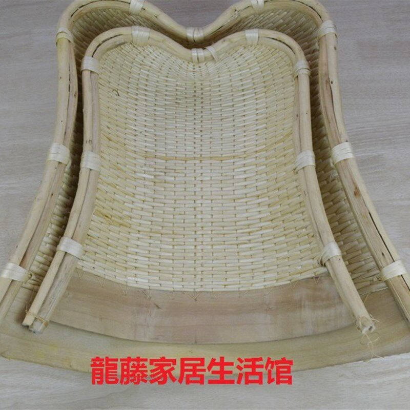 包邮纯手工藤编竹编柳编收纳筐 民间工艺演出 家用大小号簸箕