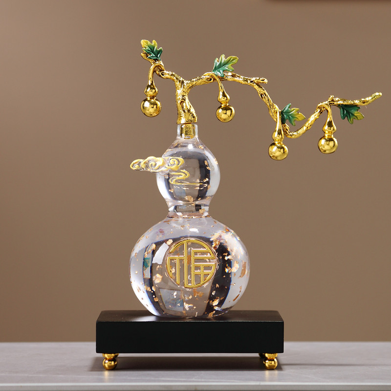 新中式福字葫芦摆件高档客厅家居新房乔迁礼物书房玄关酒柜装饰品