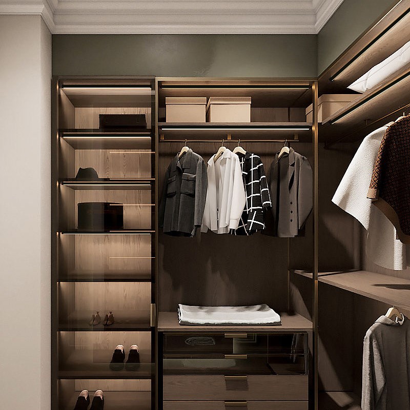 超薄层板灯免开槽酒柜衣柜明装线条灯感应灯条led柜子灯带橱柜灯