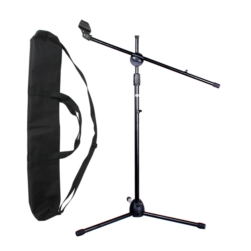 麦克风话筒支架落地式支架按压升降架户外舞台三角架万能通用架子