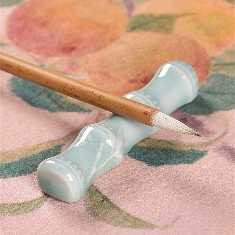 毛笔笔搁毛笔架笔山笔托陶瓷竹节笔搁摆件书法国画用品文房四宝,文具电教/文化用品/商务用品,笔搁,淘宝优惠券,粉丝福利购,淘宝优惠卷