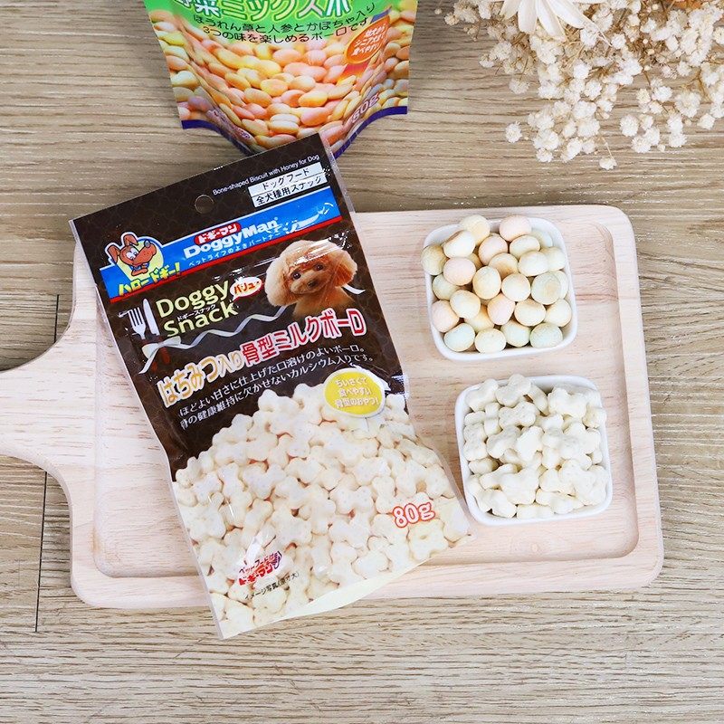 多格漫狗零食小馒头狗狗磨牙饼干蜂蜜小骨头蔬菜小馒头成犬幼犬狗