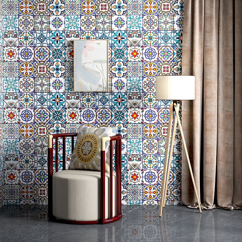 地板贴自粘浴室卫生间防水地贴厕所防滑洗手间地面瓷砖翻新地贴纸