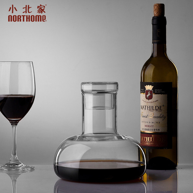 醒酒器个性创意红酒带盖家用硼硅玻璃欧式红酒醒酒器壶快速醒酒器