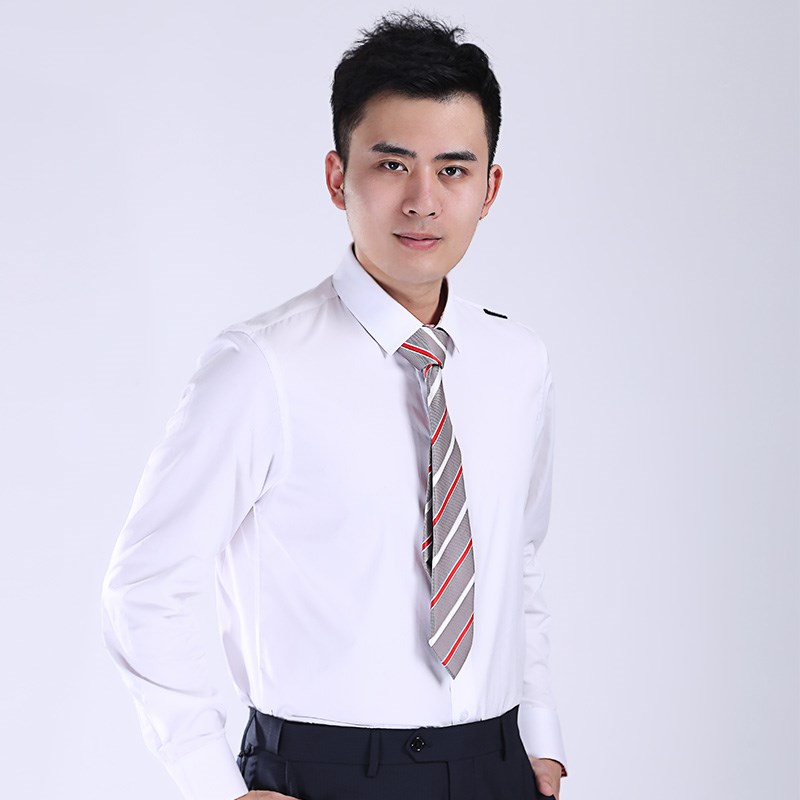 新款23年白色格子全棉长袖男女衬衫保时工作服捷14个号码工装新品