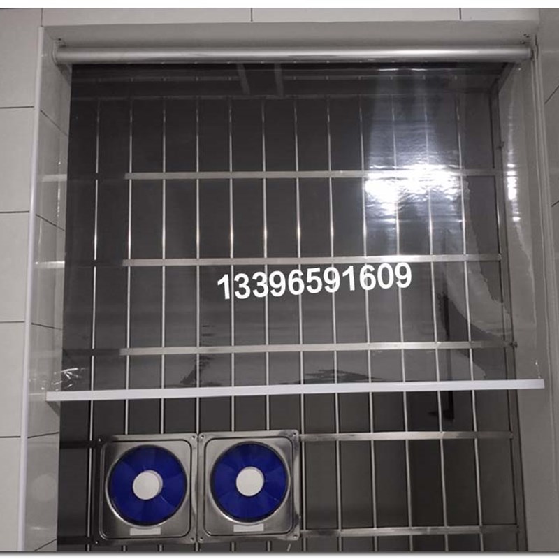 全透明防水防尘阳台防雨透明卷帘门窗空调隔断厨房卫生间拉珠卷帘