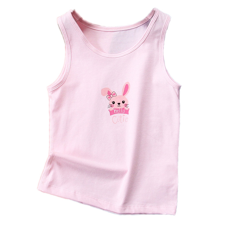 无痕儿童背心纯棉夏季薄款竹节棉婴儿护肚男女童宝宝无骨打底内衣