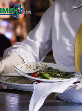 爱马斯乳胶手套TLFC加厚无粉指麻防滑实验室酒店厨房卫生洗碗通用