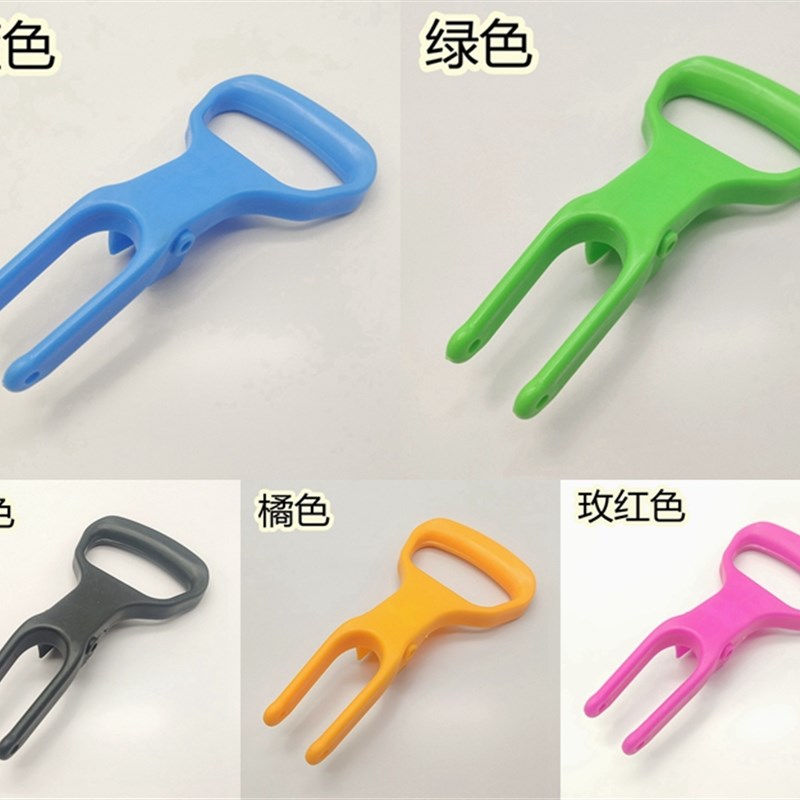 对折式胶棉拖把拉手拉柄塑料手柄拉钩子扳手挤水海绵拖拉环配件