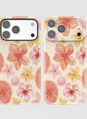 水果鲜花手机壳适用iPhone17ProMax苹果17Ari系列16Plus精孔15菲林14新款13亮面12软壳磨砂11全包按键二合一