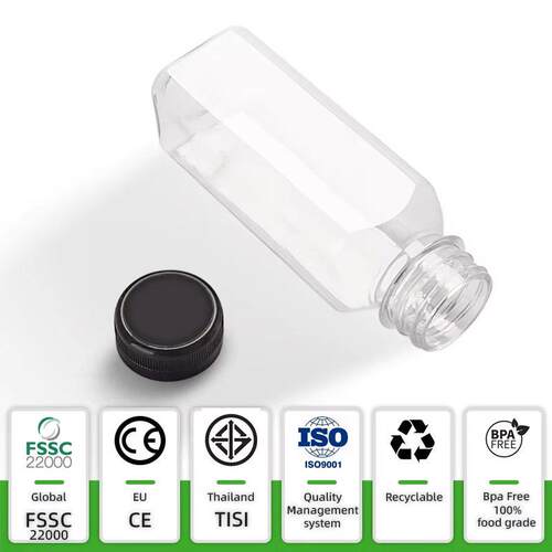 5P00/50/402/500ML ET透NXV明方形塑料 果汁饮料分装