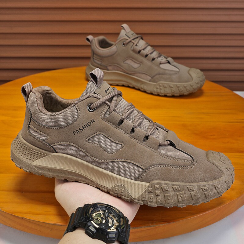 登山鞋男鞋春夏季新款透气工地干活防滑耐磨运动鞋休闲板鞋劳保鞋