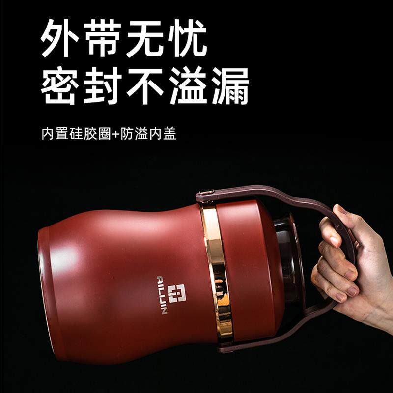 食品级304不锈钢超级超强24小时超保温桶饭盒2025新款手提饭桶包