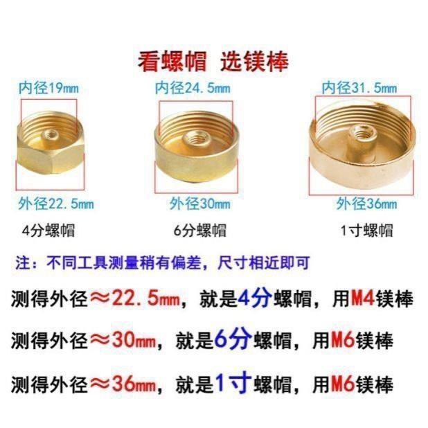 通用40升50升60升80升电热水器排污口配件螺母螺帽堵头垫圈镁棒