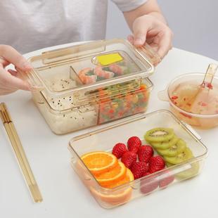 茁健茁康PPSU饭盒便当盒耐温分格轻便上班族学生可微波炉带饭餐盒