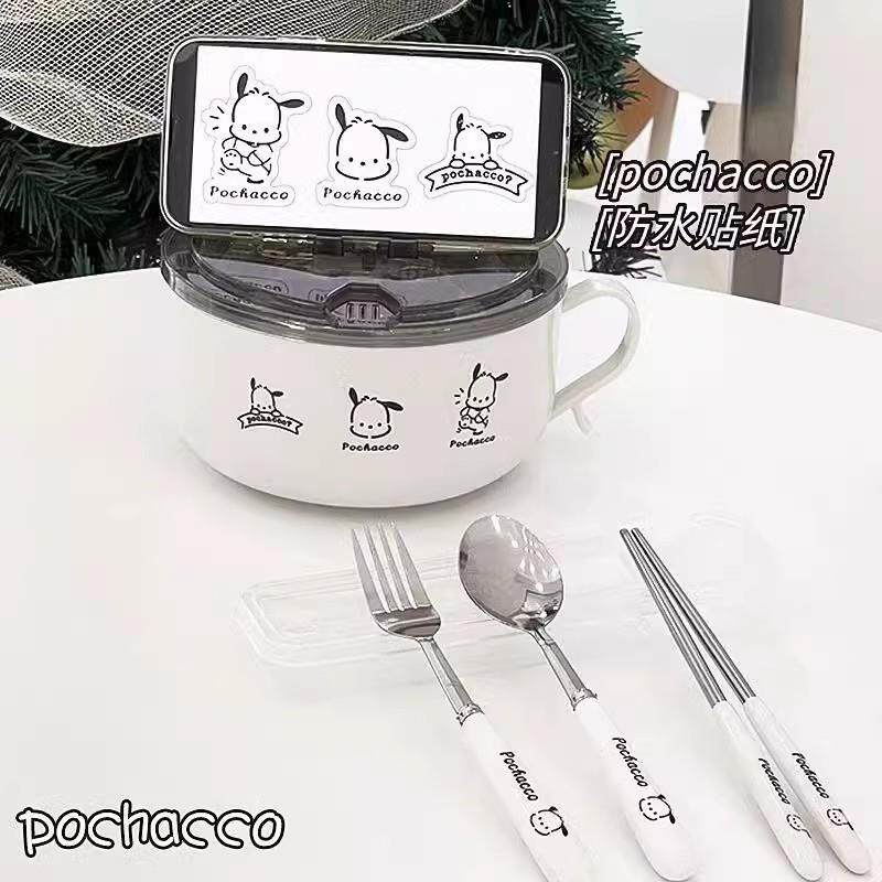 不锈钢泡面碗加餐具带盖学生宿舍水果碗可沥水饭碗大容量日式饭盒