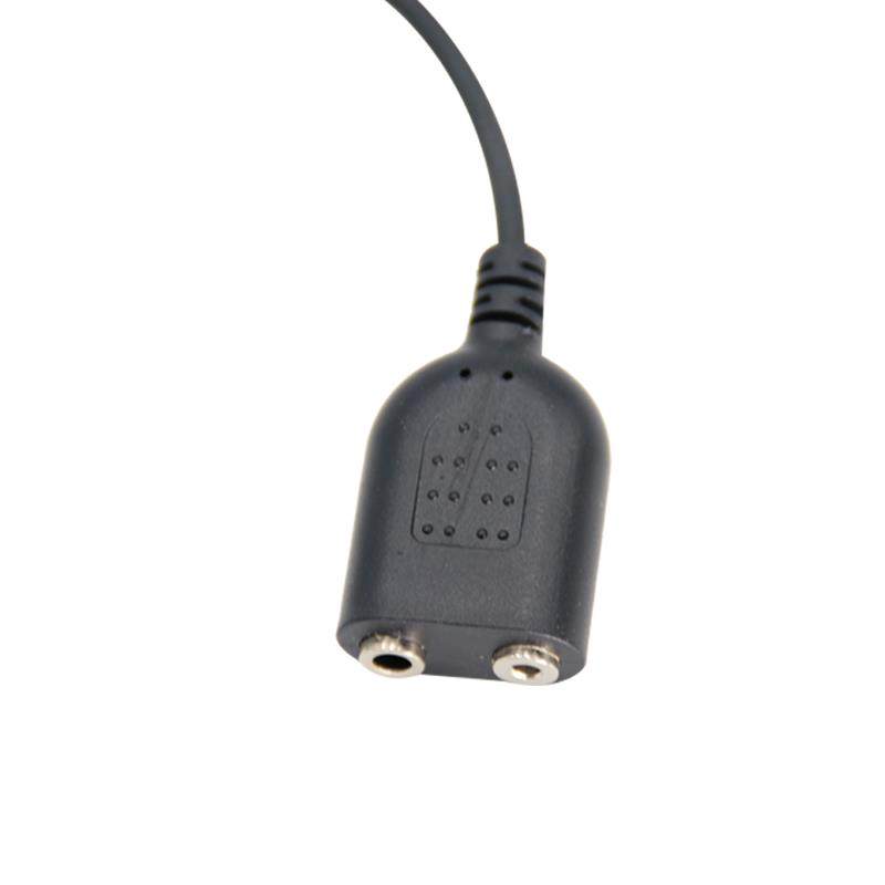 耳机延长线 双孔K头转K手持对讲机耳机加长手咪延长线 长度约2米