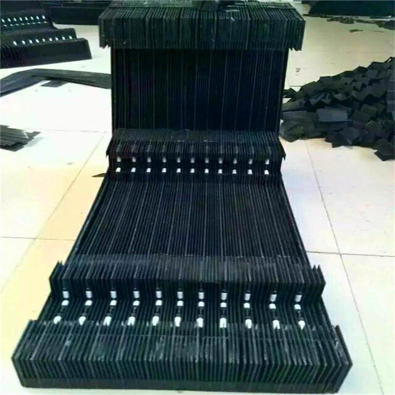 伸缩式机床导轨防尘罩一字型风琴板风琴防护罩定制柔性机床防护罩