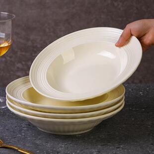 奶油风2人情侣餐具套装 家用2025新款陶瓷碗盘碗具碗碟筷组合套装