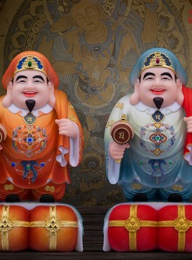 了凡居大黑天佛像密宗财神爷日式招手财神公司店铺工艺品人物摆件