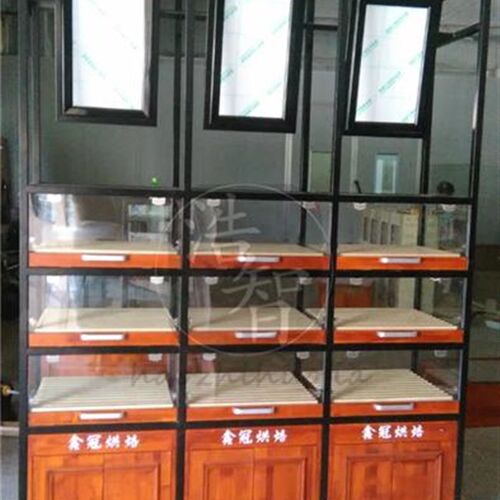 实木复古面包货架铁艺面包柜高边展示架蛋糕柜抽屉式边柜展示柜