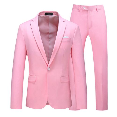 夏季男士伴郎新郎结婚礼服西装套装修身大码休闲正装西服两件套男