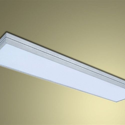 办公长条日光灯LED天花灯盘铝材t8t5格栅灯吊线面板灯银色平板灯