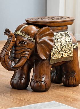 进门换鞋凳家用客厅大象凳子鞋柜创意落地摆件店铺开业乔迁送朋友