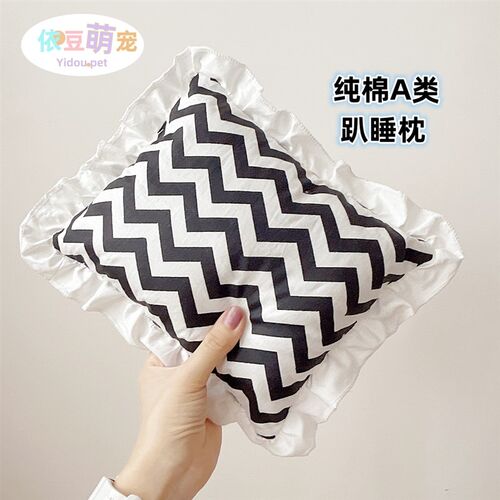 宠物枕头猫咪狗狗专用睡觉小枕头泰迪狗床上床品卡通垫子猫睡枕