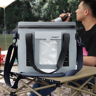 户外保冷箱露营野餐保温箱冷藏箱车载冰袋便携式收纳包可斜挎方便