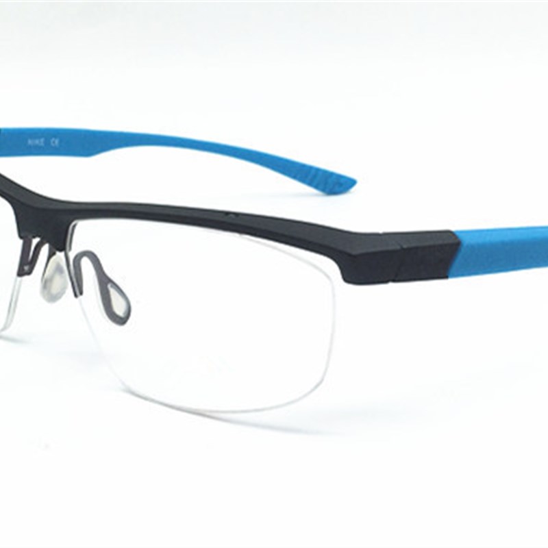 运动眼镜篮球半框近视眼镜架TR-90眼镜架潮超轻眼镜框男7077