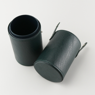 便携化妆刷桶收纳筒刷p桶带盖刷子桶防尘桶笔筒刷桶绿色化妆刷桶