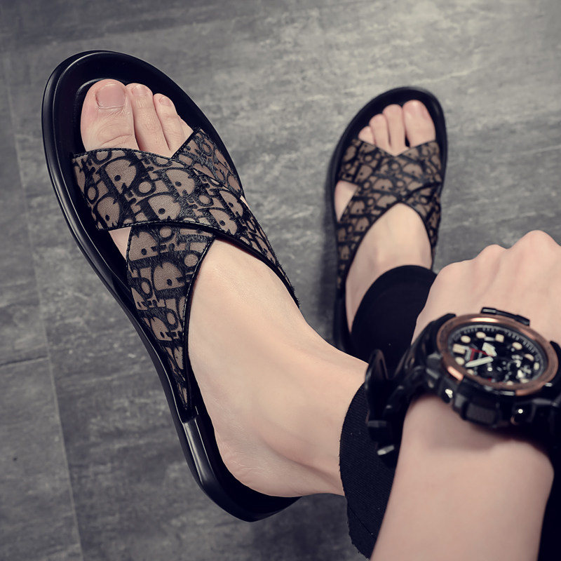 2021新款室外凉拖男士拖鞋夏季凉鞋外穿韩版潮流个性沙滩室内网红,流行男鞋,一字拖,淘宝优惠券,粉丝福利购,淘宝优惠卷