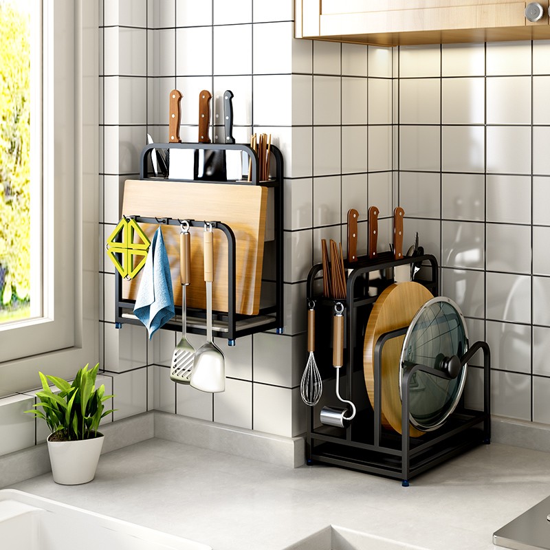 304不锈钢刀架刀座o厨房用品家用置物架 刀板砧板筷子刀具收纳架