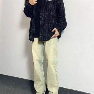 日系复古冲锋衣夹克套装男装帅气秋季工装外套Q男生一套穿搭高级