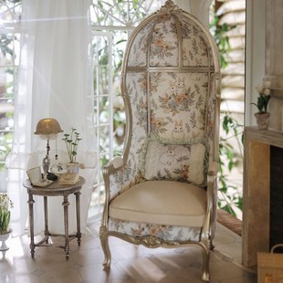 微观臻慕 鸟笼椅子微缩娃屋家具 6分法式