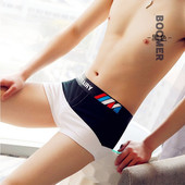 内裤 衩四角短裤 棉质男平角裤 潮流宽松男生裤 头内衣 透气个性 男士