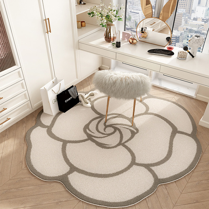 法式奶油风地毯客厅轻奢高级圆形地垫衣帽间脚垫主卧隔音毯转椅垫,居家布艺,转椅地垫,淘宝优惠券,粉丝福利购,淘宝优惠卷