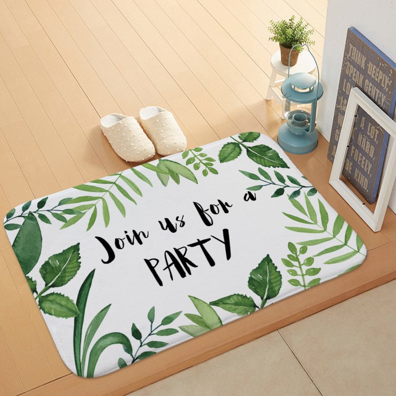 北欧清新长条地垫门垫厨房进门脚垫浴室沙发茶几地毯卧室床边垫子