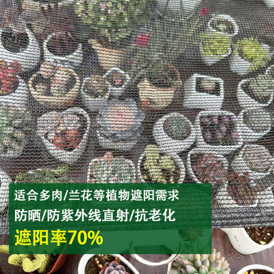 多肉遮阳遮雨棚防晒网植物兰花卉大棚支架隔热阳台庭院度夏遮阴网