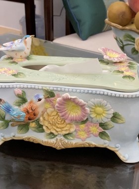 方亚陶瓷果盘花瓶摆件客厅插花装饰干花餐桌创意简约家居摆设瓷器