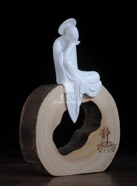 佛人物德化白瓷创意禅家居房间装饰品摆设客厅酒柜摆件摆饰工艺品