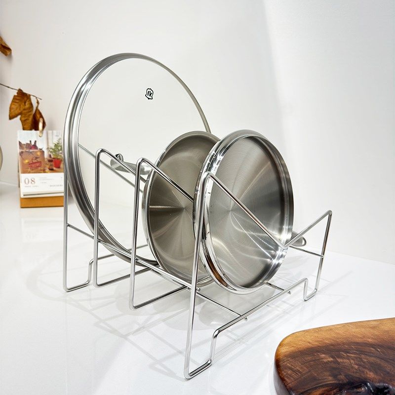 出口韩国304不锈钢煎锅收纳架锅盖架橱柜内平底锅置物架,厨房/烹饪用具,厨房置物架/置物柜/角架,淘宝优惠券,粉丝福利购,淘宝优惠卷