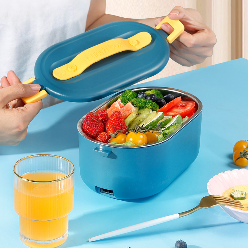 加热饭盒保温可插电自热便当携上班族带饭热饭菜神器无水电热饭盒