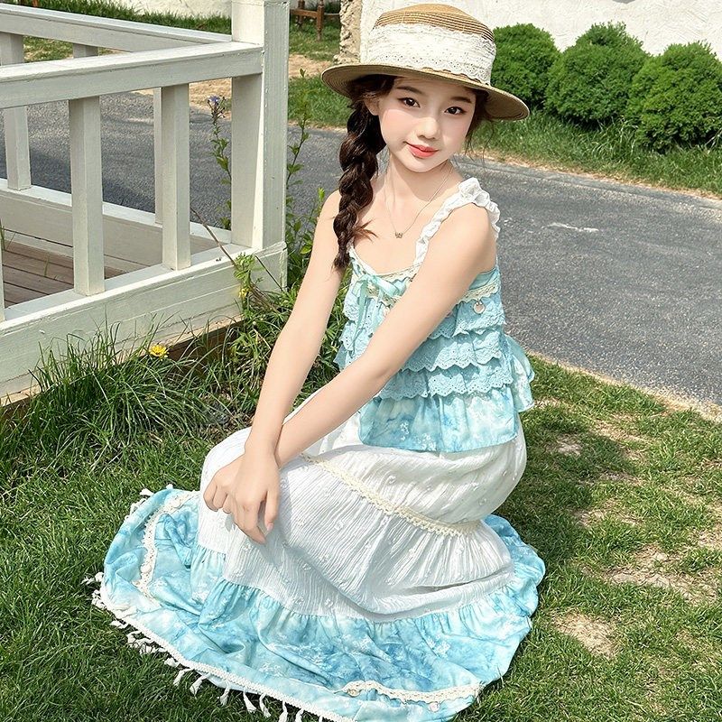 女童吊带连衣裙夏季2025新款波西米亚亲子装母女海边裙子度假穿搭,童装/婴儿装/亲子装,连衣裙,淘宝优惠券,粉丝福利购,淘宝优惠卷
