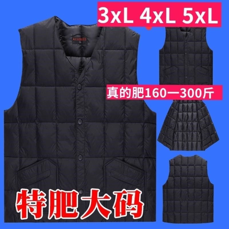 大胖子特大马甲肥爸爸羽绒棉棉服马甲加肥男士中年爸爸冬棉衣砍肩,男装,常规马甲,淘宝优惠券,粉丝福利购,淘宝优惠卷