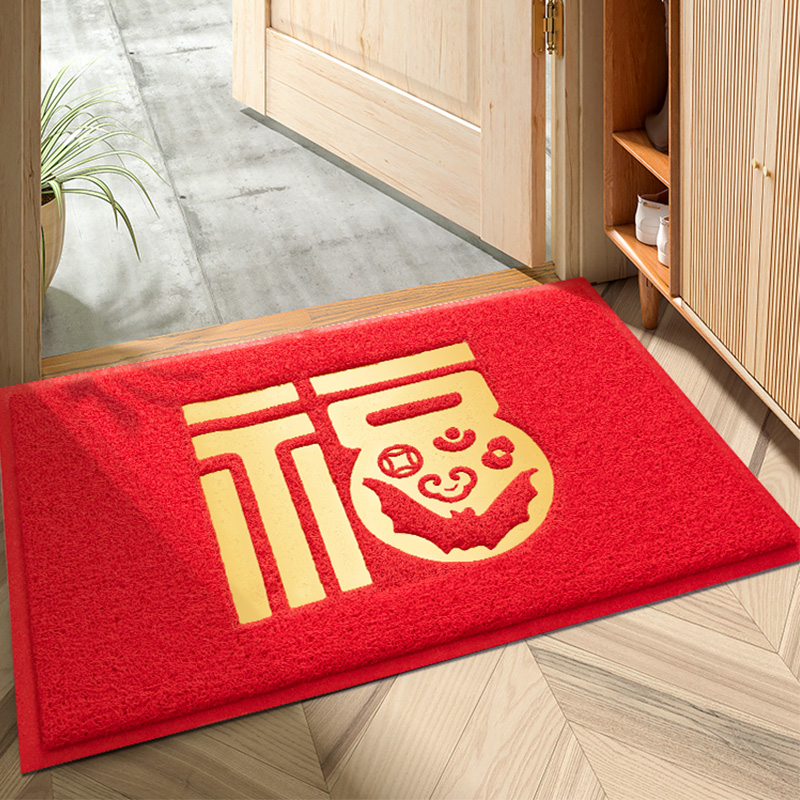 入户门地垫进门垫门口脚垫中式大吉家用门前定制进户防滑耐脏地毯