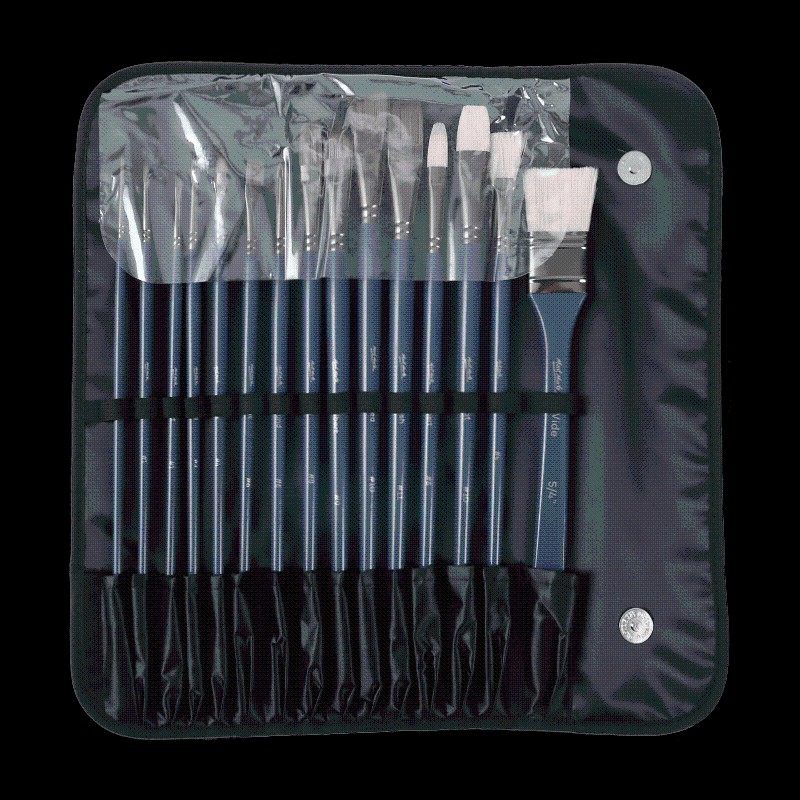 蒙玛特 油画笔套装丙烯水粉笔刷子扇形排笔彩绘初学者手绘墙绘色